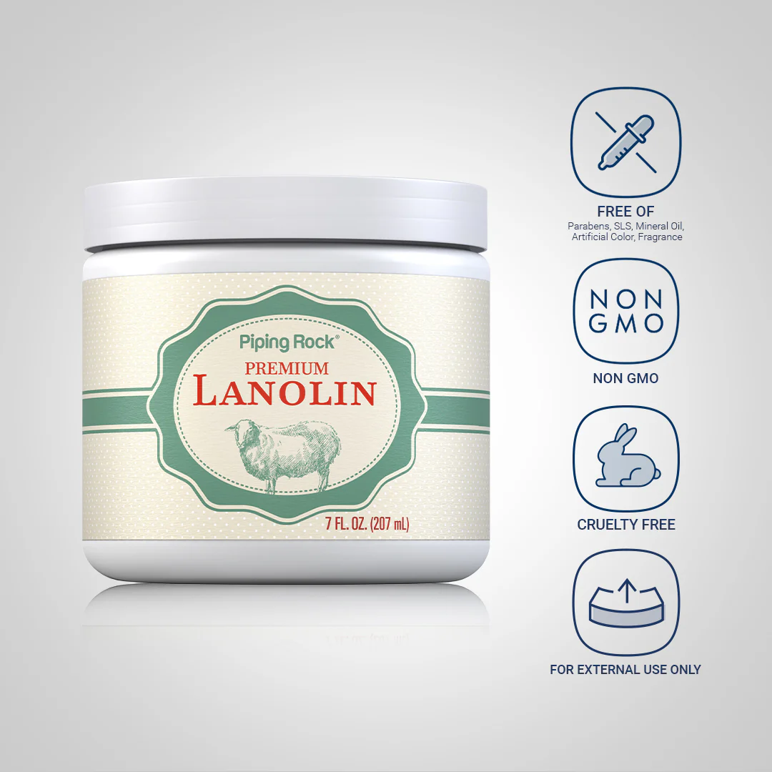 Pure Lanolin Cream, 7 fl oz (207 mL) Jar - Image 4