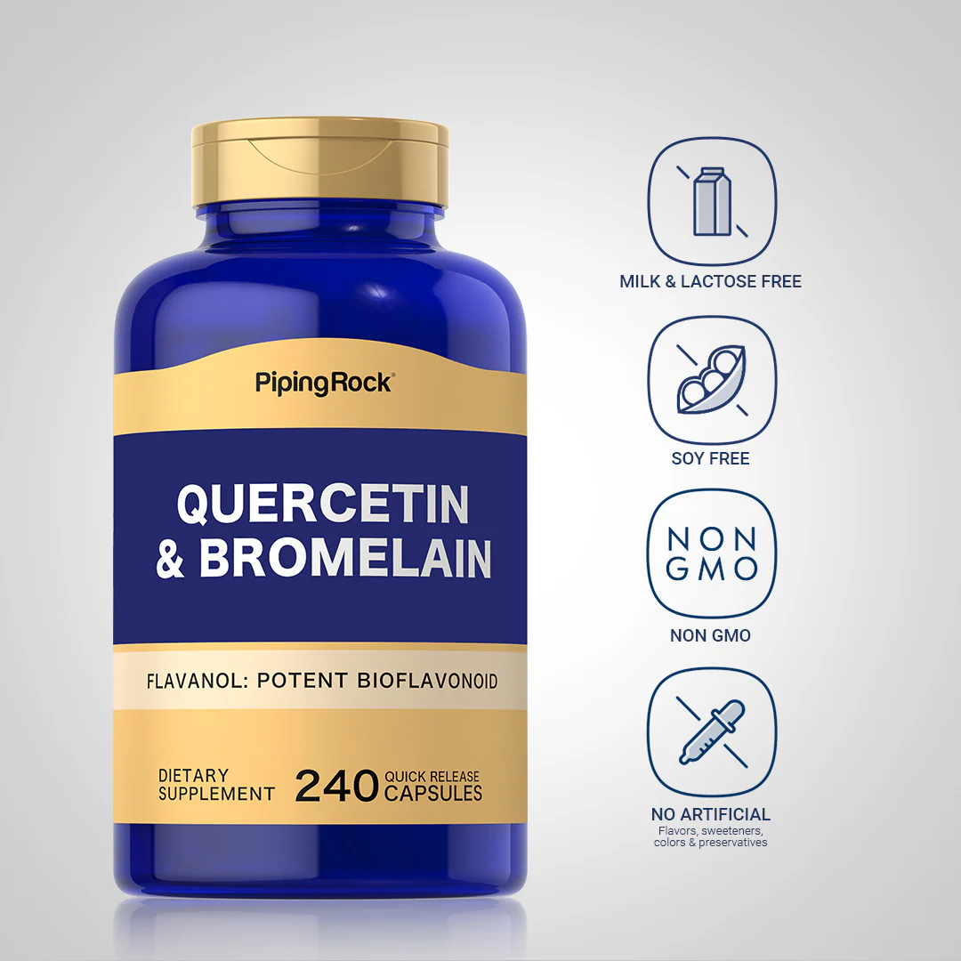 Quercetin Plus Bromelain, 360 mg (per serving), 240 Quick Release Capsules - Image 5