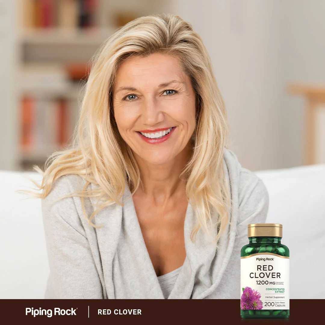Red Clover, 1200 mg (per serving), 200 Quick Release Capsules, 2  Bottles - Image 7