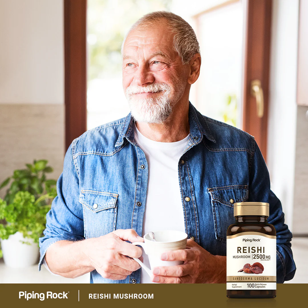 Reishi Mushroom, 2500 mg, 100 Quick Release Capsules - Image 7