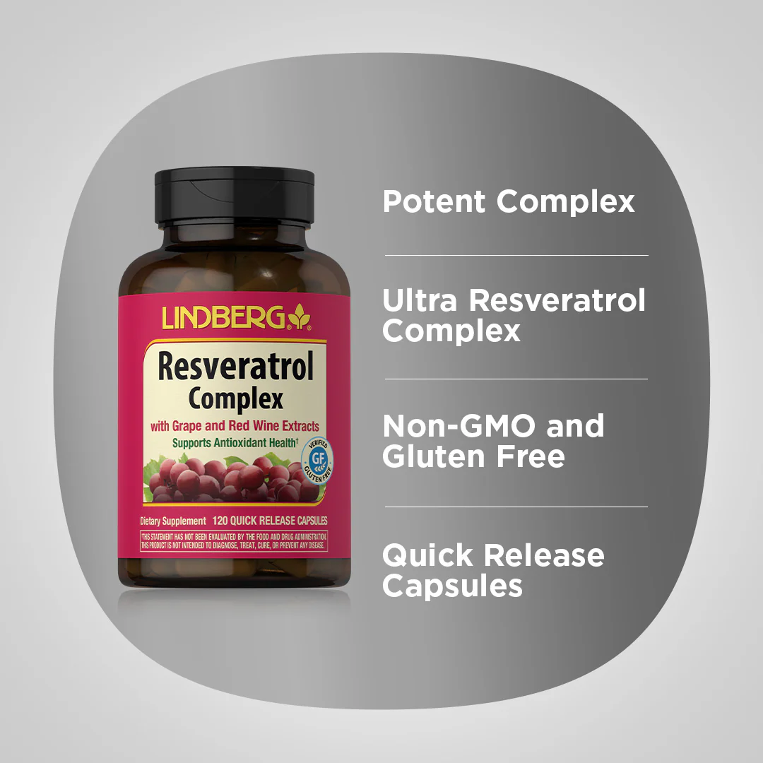 Resveratrol Complex, 120 Quick Release Capsules - Image 4