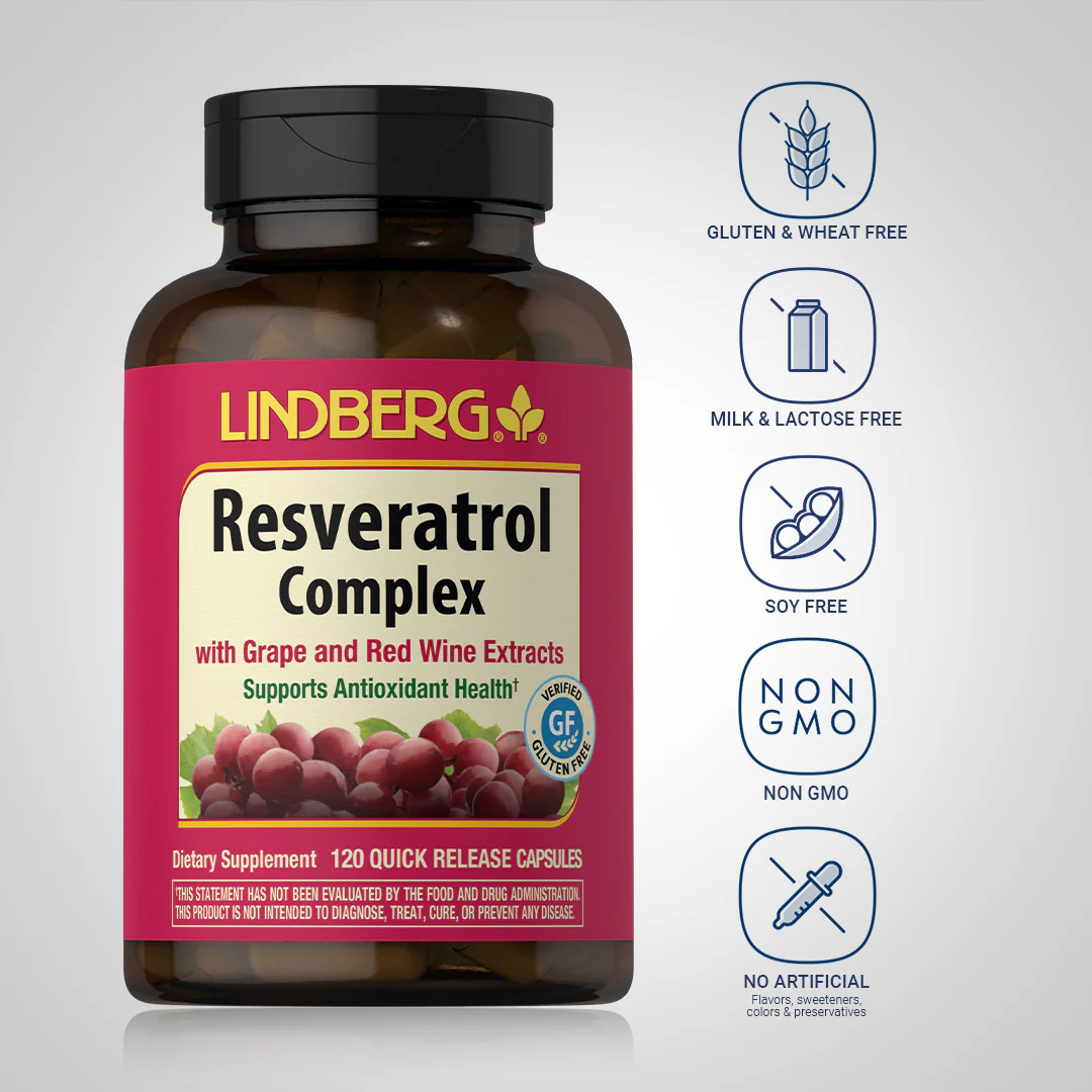 Resveratrol Complex, 120 Quick Release Capsules - Image 5