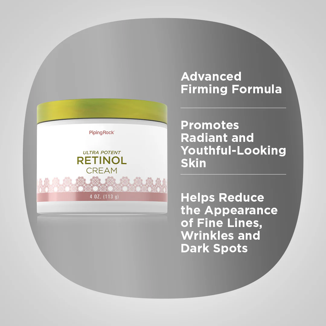 Retinol Cream (Ultra Potent  Vitamin A Cream), 400,000 IU per Jar IU, 4 oz (113 g) Jar, 3  Jars - Image 3