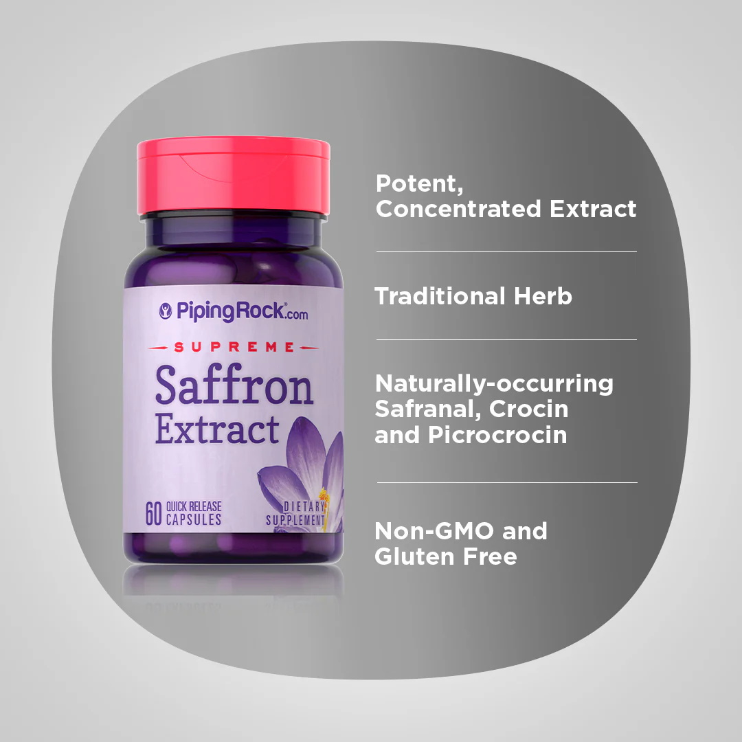 Saffron Extract, 88.5 mg, 60 Quick Release Capsules - Image 4