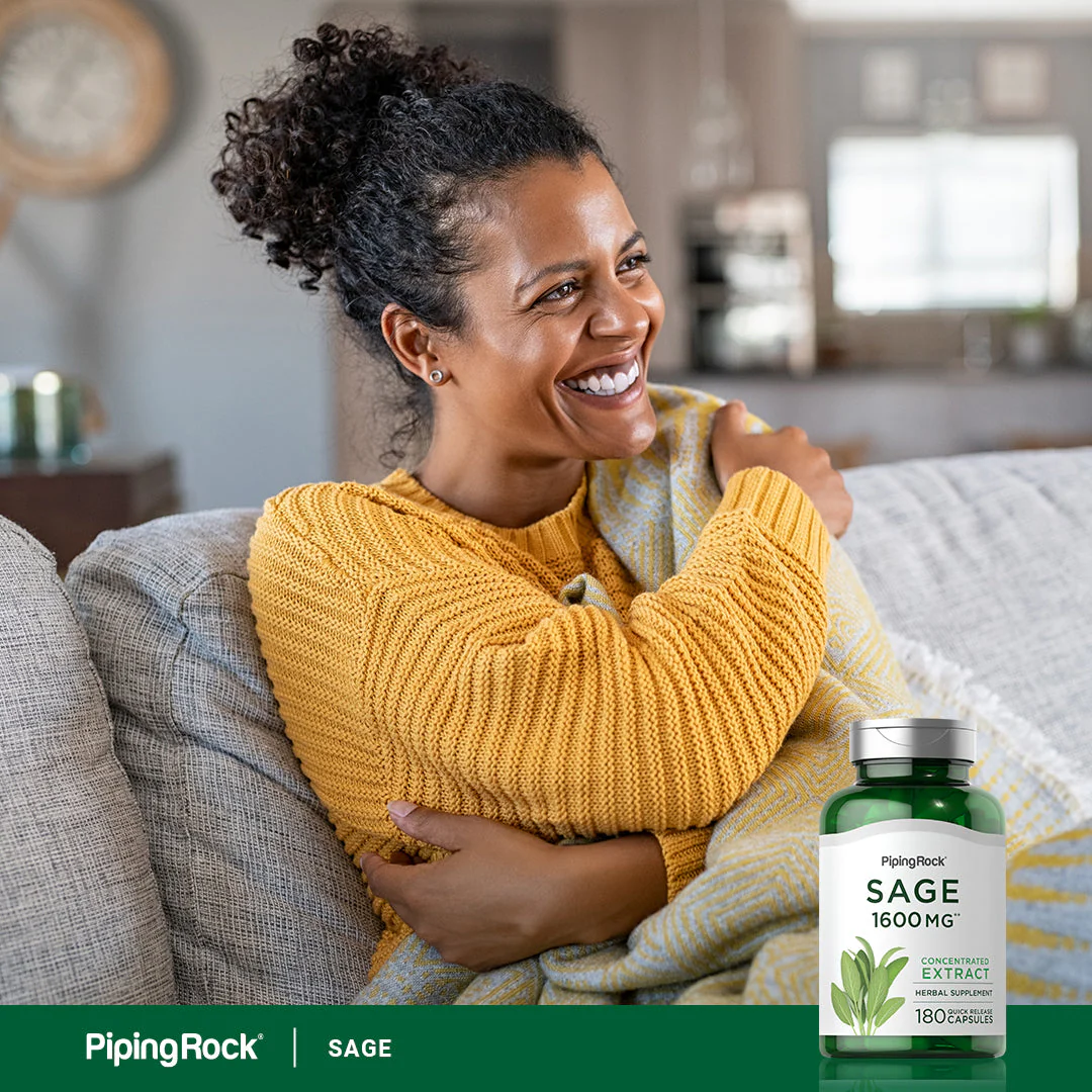 Sage, 1600 mg, 180 Quick Release Capsules, 2  Bottles - Image 7