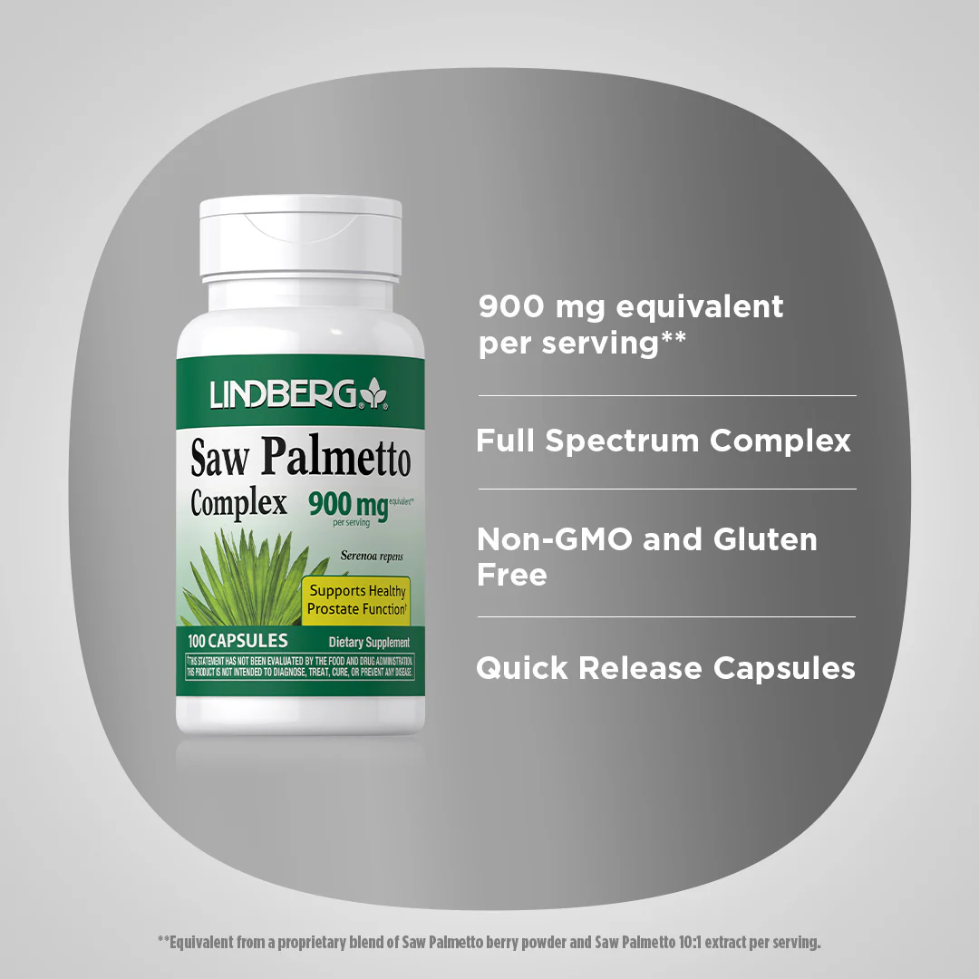 Saw Palmetto Complex, 900 mg (per serving), 100 Capsules - Image 4