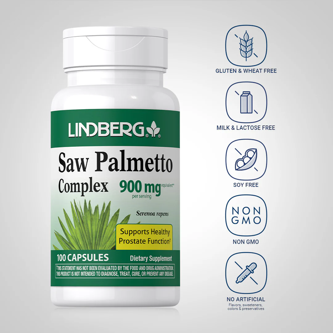 Saw Palmetto Complex, 900 mg (per serving), 100 Capsules - Image 5