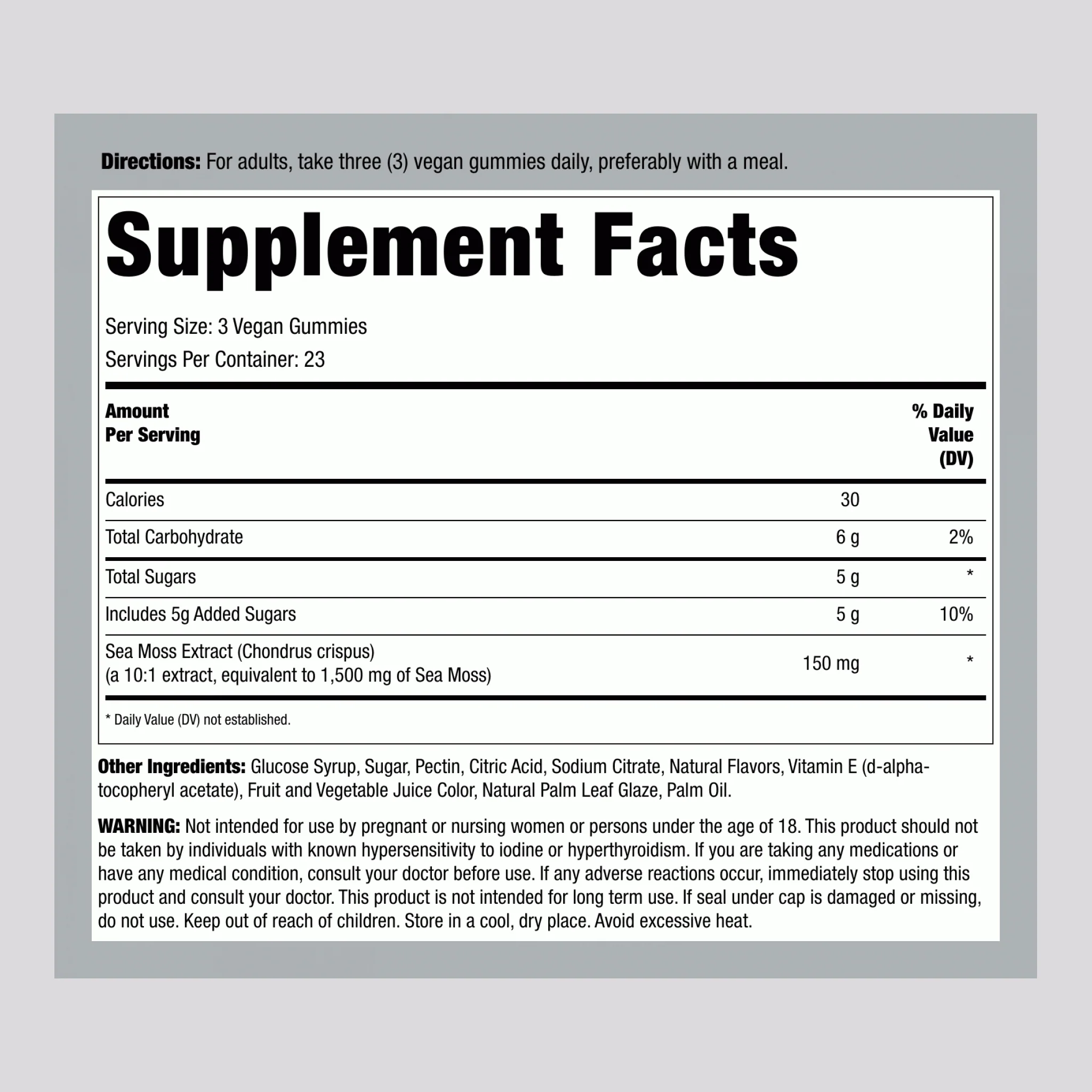 Sea Moss (Strawberry Blueberry), 70 Vegan Gummies - Image 2
