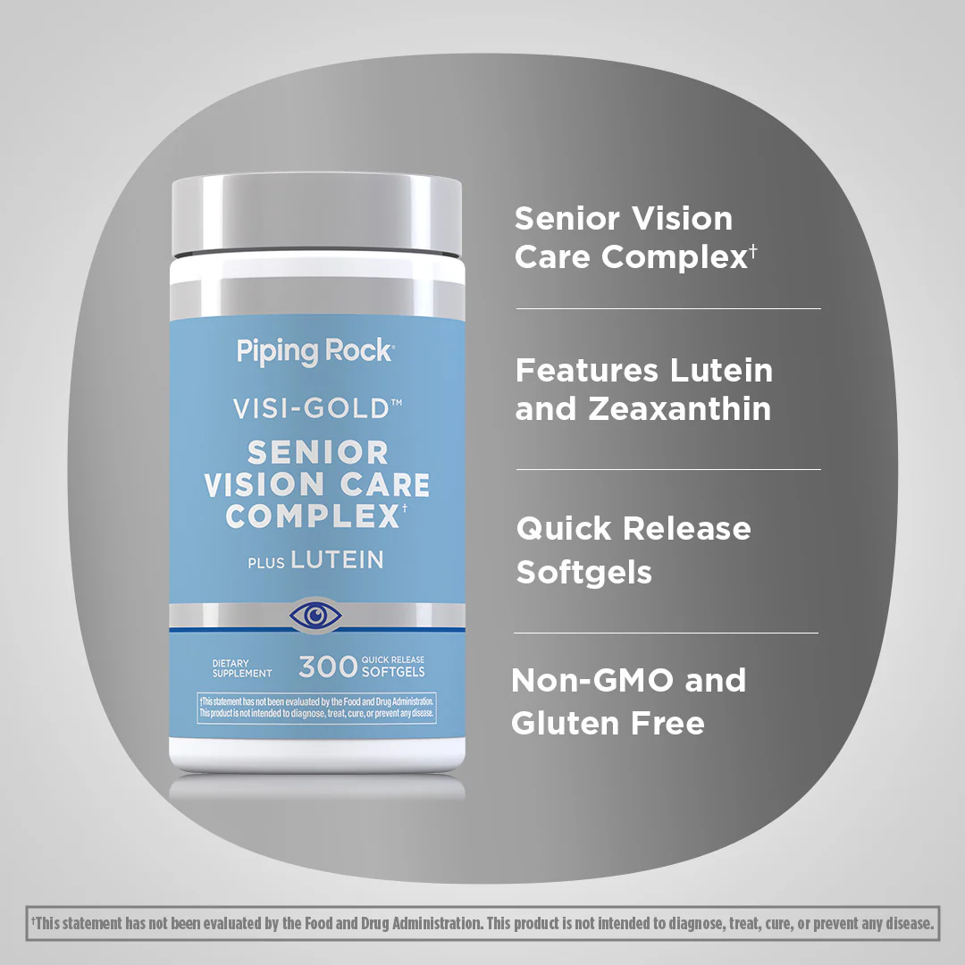 Senior Vision Care Complex, 300 Quick Release Softgels, 2  Bottles - Image 3