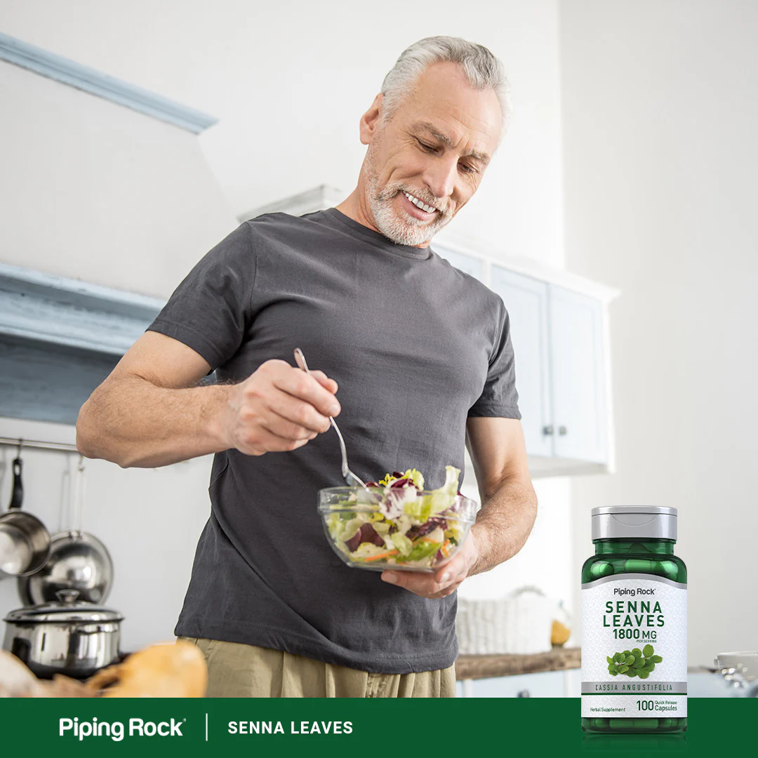 Senna Leaves, 1800 mg (per serving), 100 Quick Release Capsules - Image 8