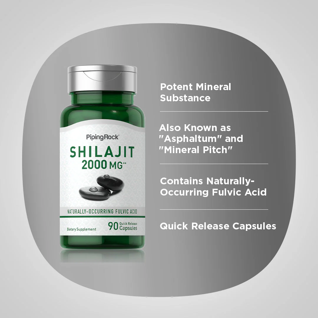 Shilajit Extract, 2000 mg, 90 Quick Release Capsules, 2  Bottles - Image 5