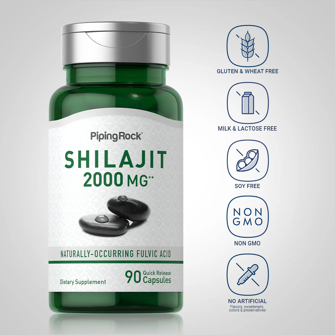 Shilajit Extract, 2000 mg, 90 Quick Release Capsules, 2  Bottles - Image 6