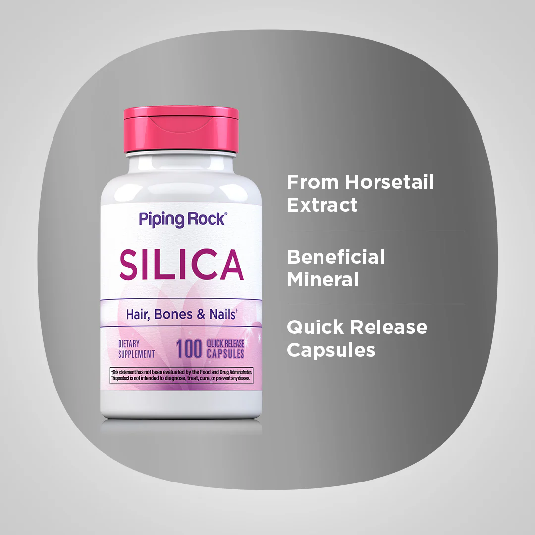 Silica (Horsetail), 500 mg, 100 Quick Release Capsules - Image 4
