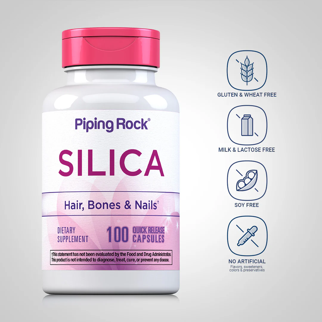 Silica (Horsetail), 500 mg, 100 Quick Release Capsules - Image 5