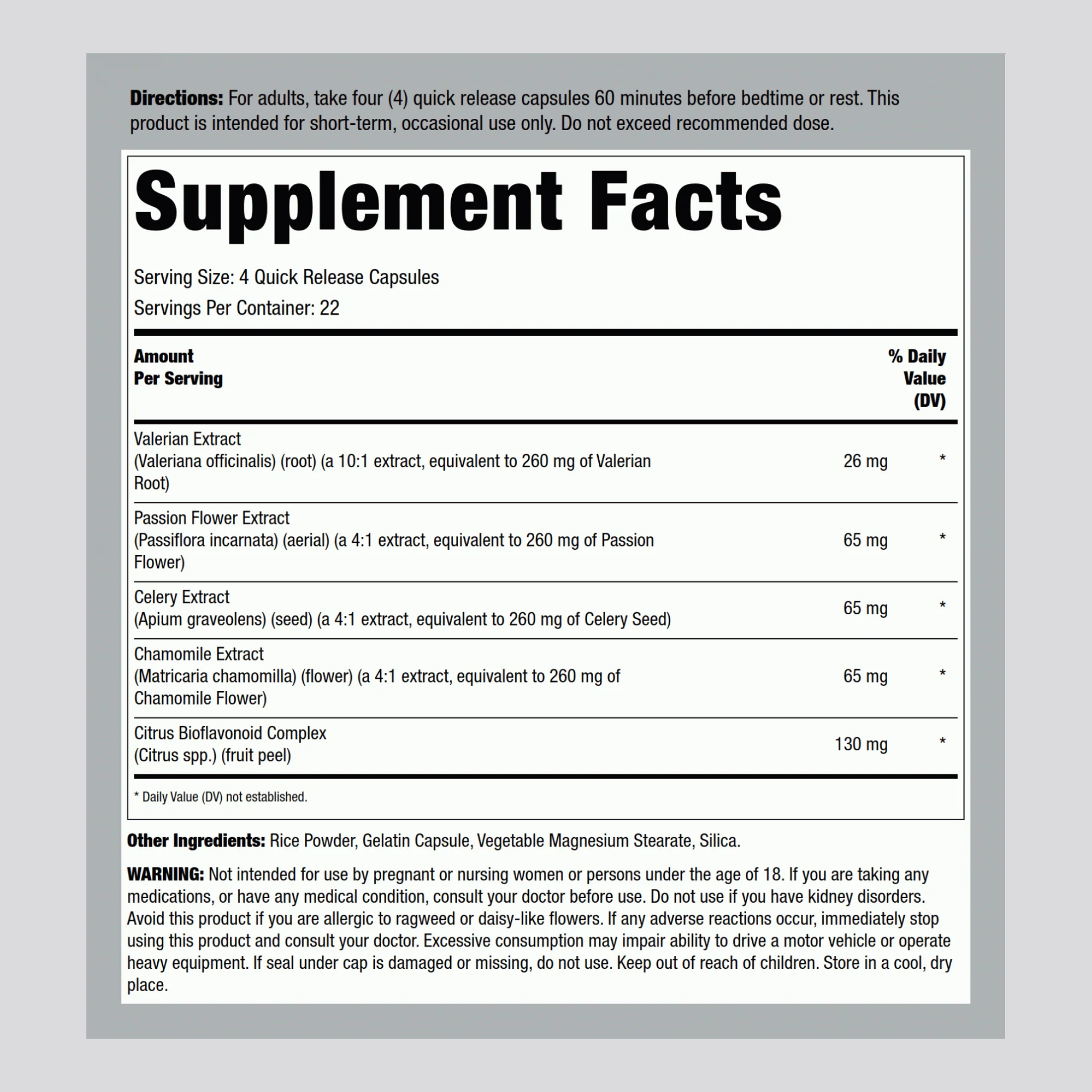 Sleep Formula with Valerian Extract, 90 Quick Release Capsules, 2  Bottles - Image 2
