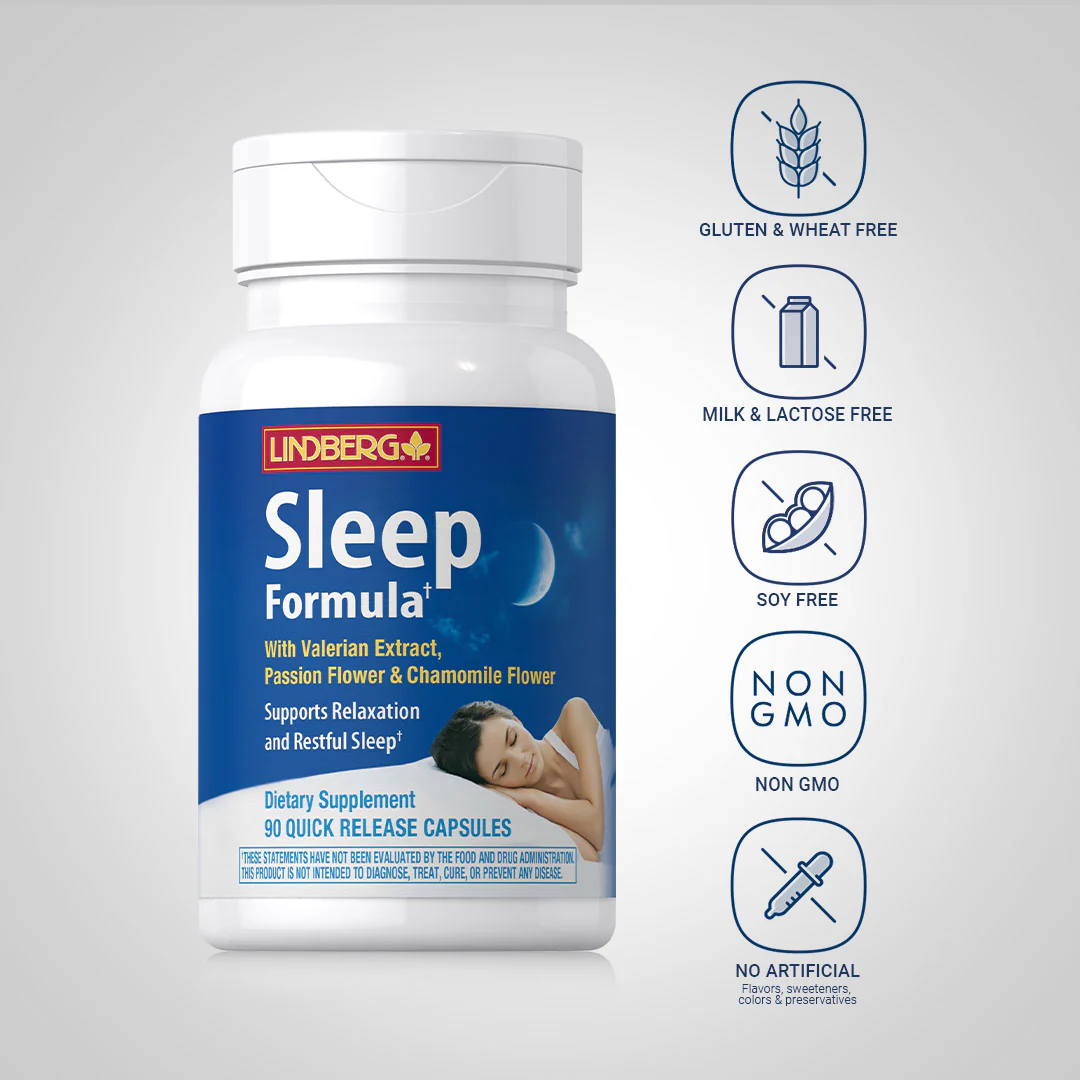 Sleep Formula with Valerian Extract, 90 Quick Release Capsules, 2  Bottles - Image 5