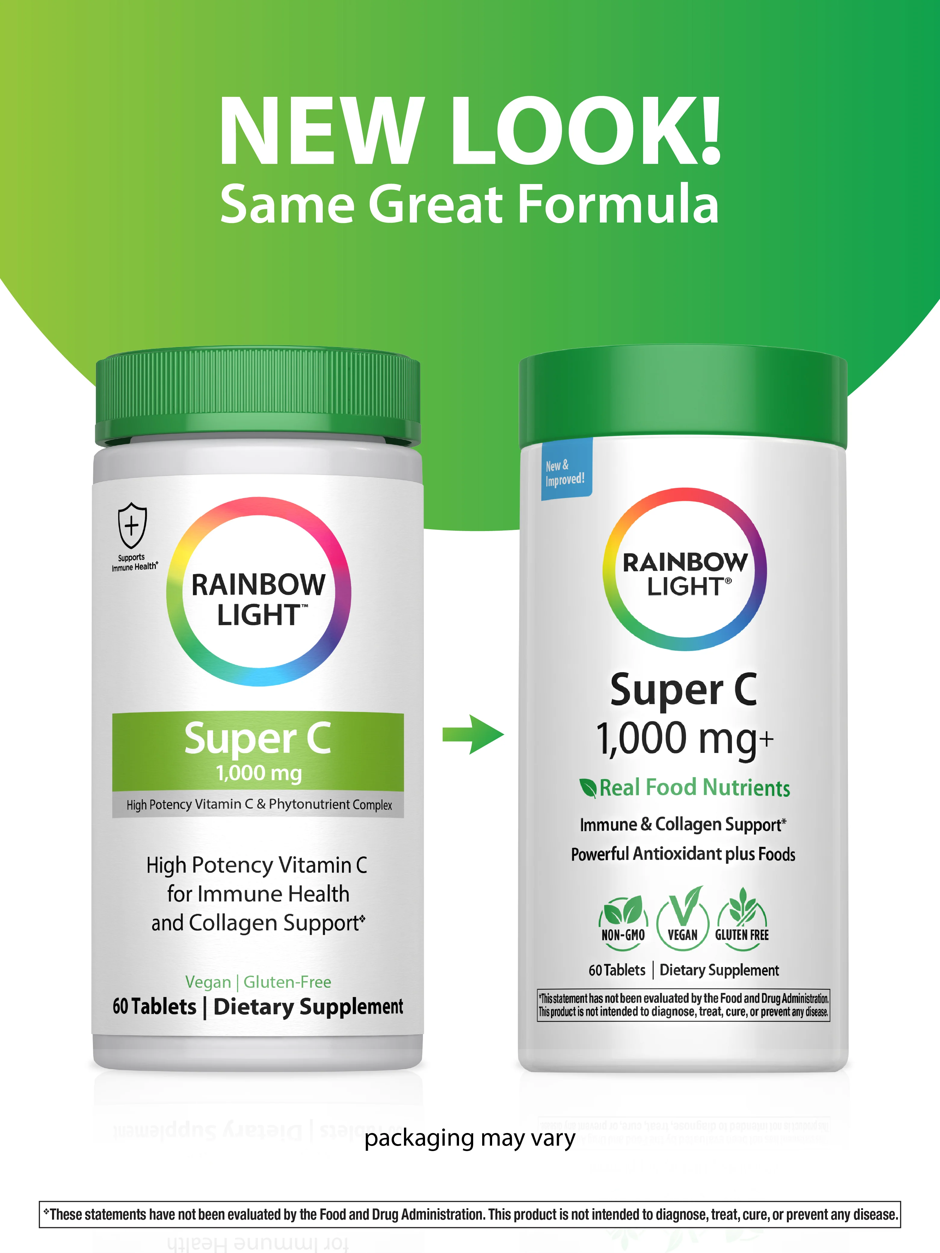 Super C 1,000 mg + Real Food Nutrients, 60 Vegan Caplets - Image 4