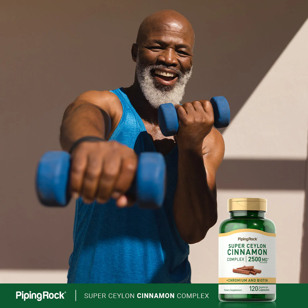 Super Ceylon Cinnamon Complex w/ Chromium & Biotin, 2500 mg (per serving), 120 Vegetarian Capsules - Image 8