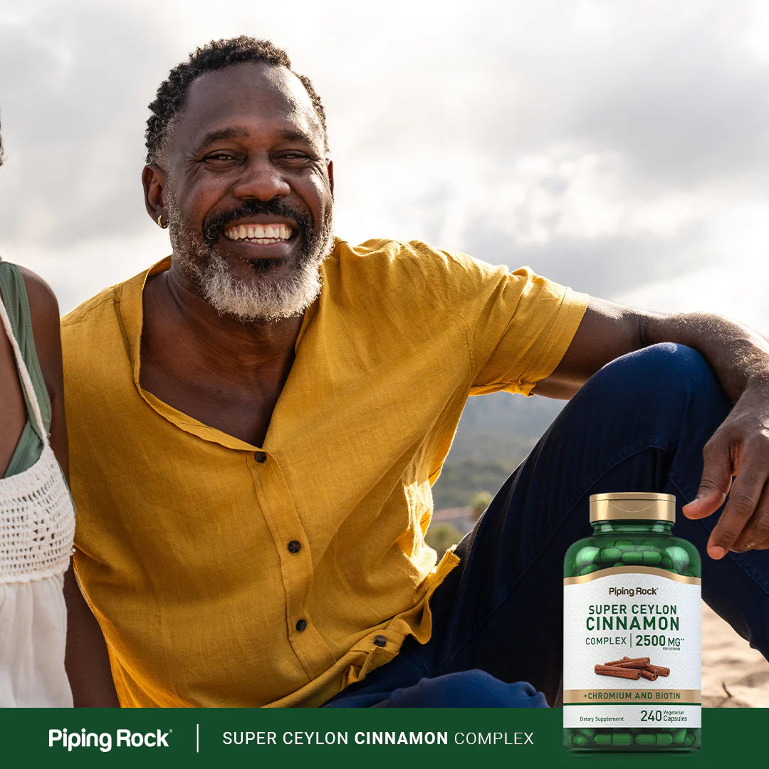 Super Ceylon Cinnamon Complex w/ Chromium & Biotin, 2500 mg (per serving), 240 Vegetarian Capsules - Image 7