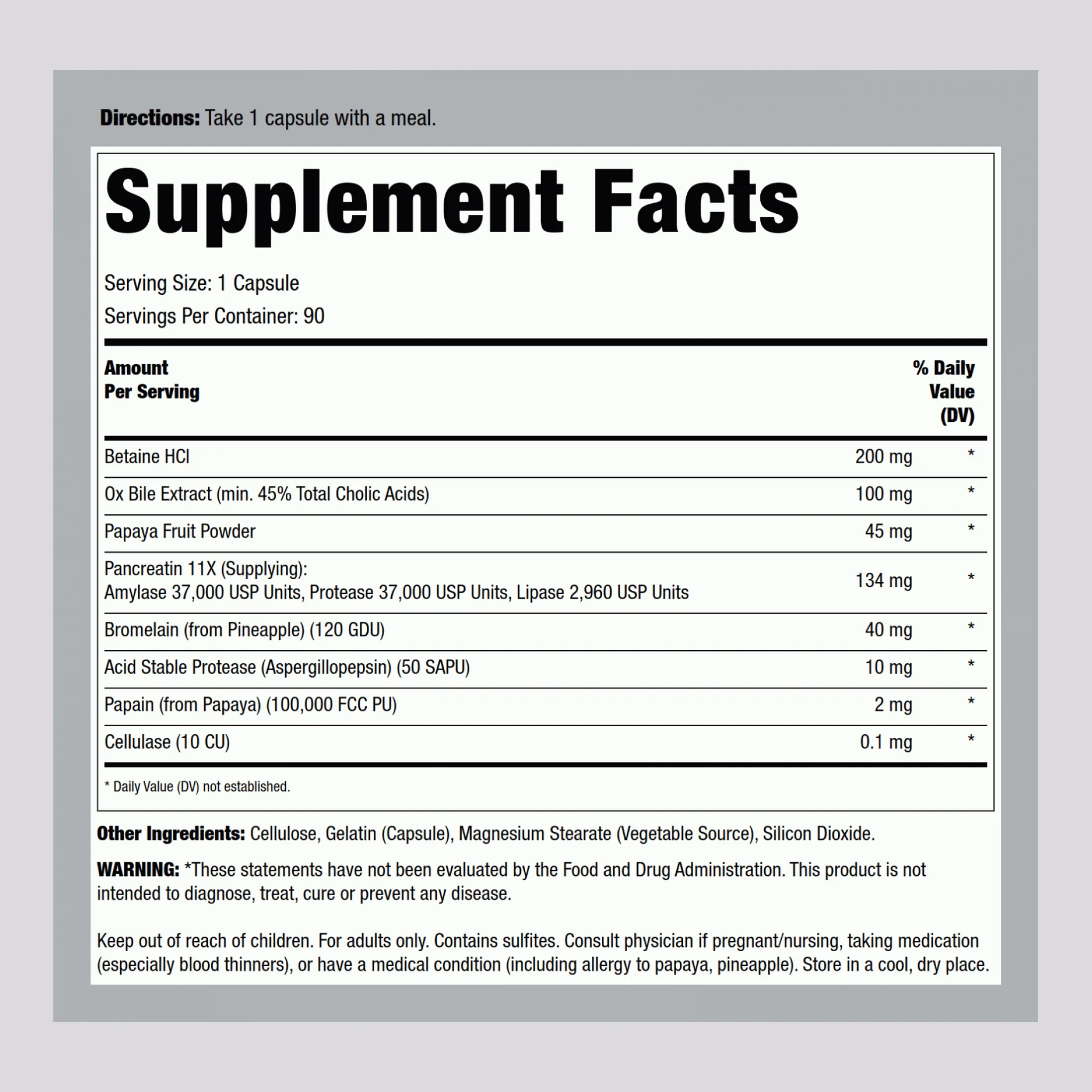 Super Enzymes, 90 Capsules - Image 2