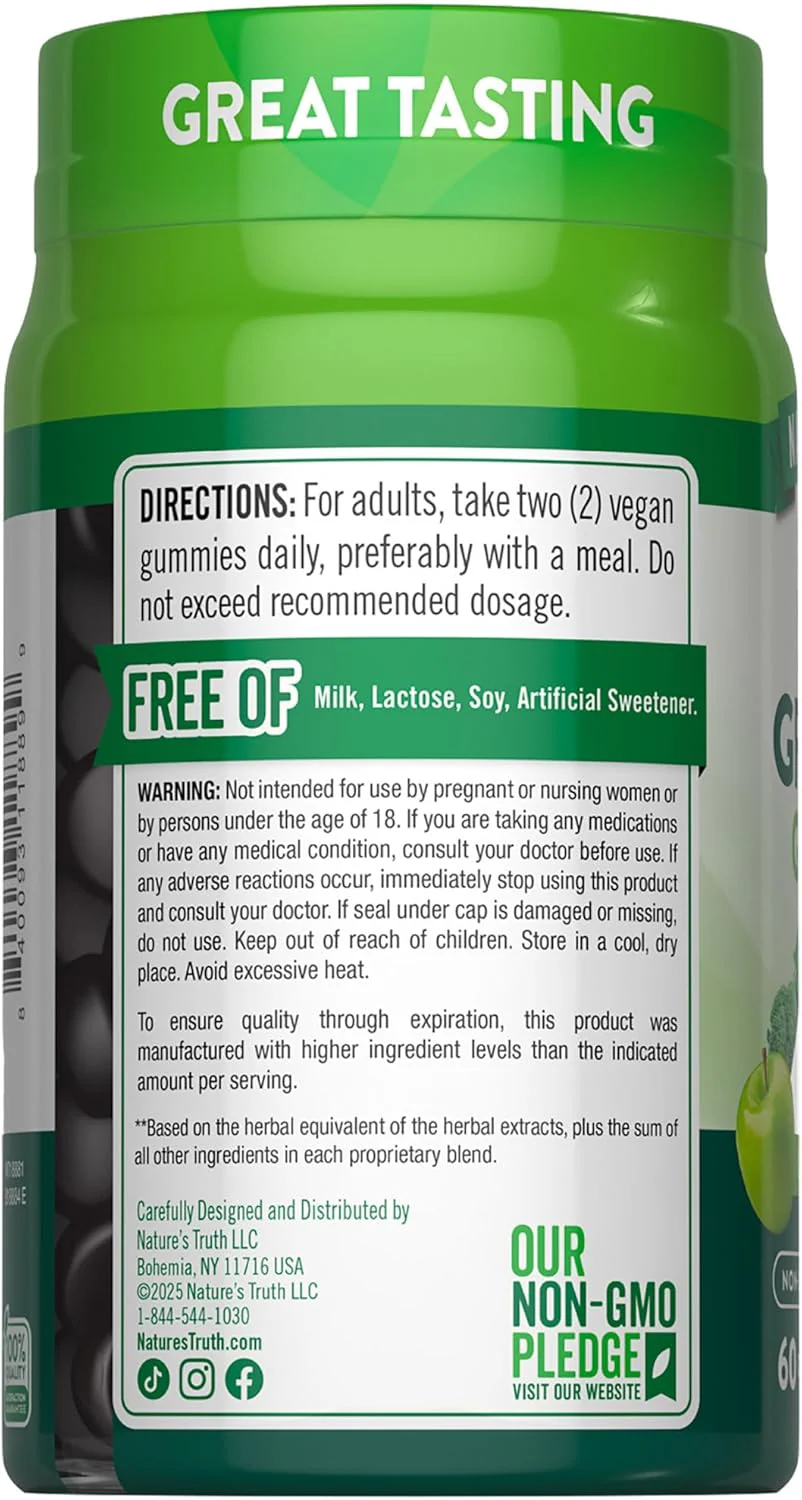 Super Greens 10 (Delicious Apple), 60 Gummies - Image 9