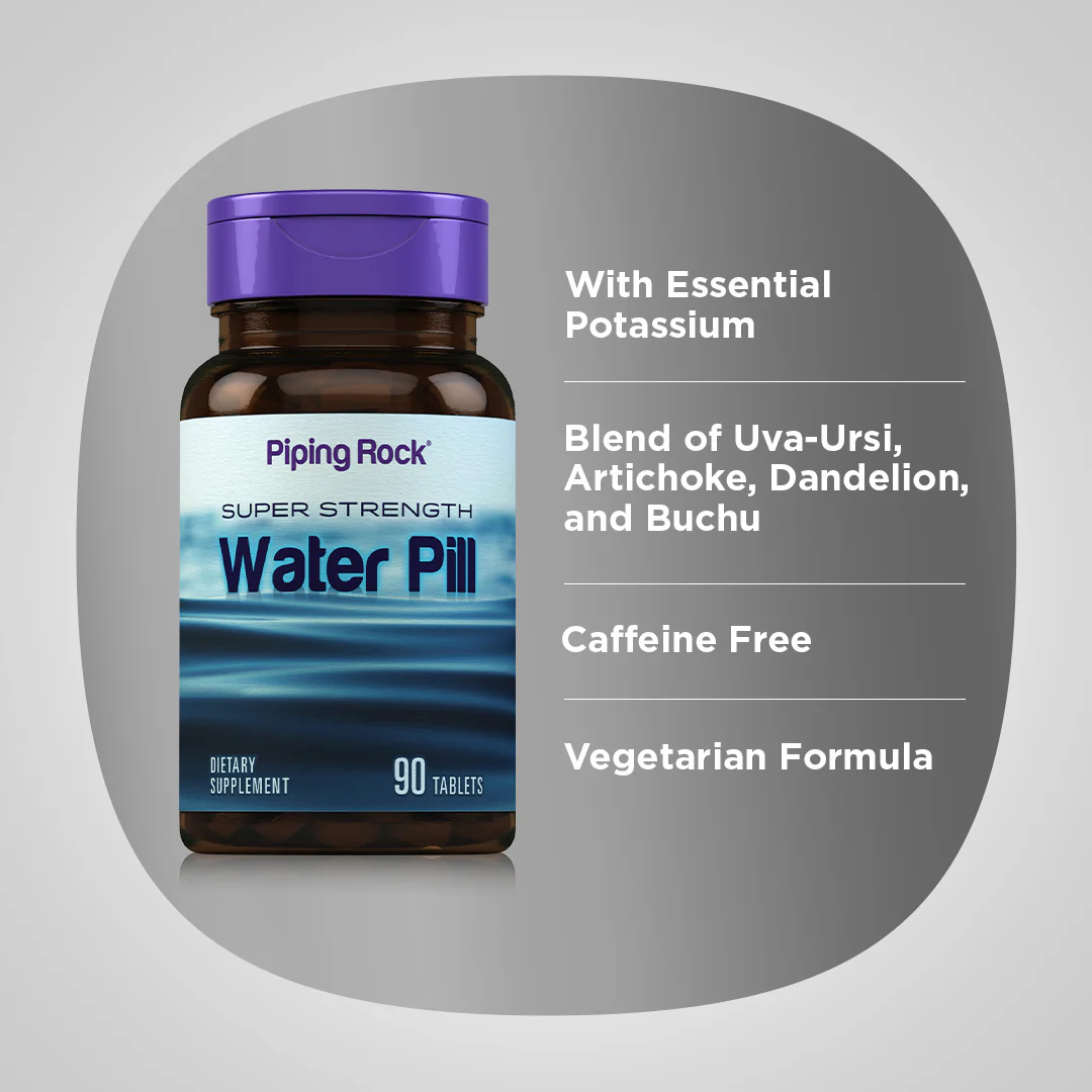 Super Strength Water Pill, 90 Tablets, 2  Bottles - Image 8