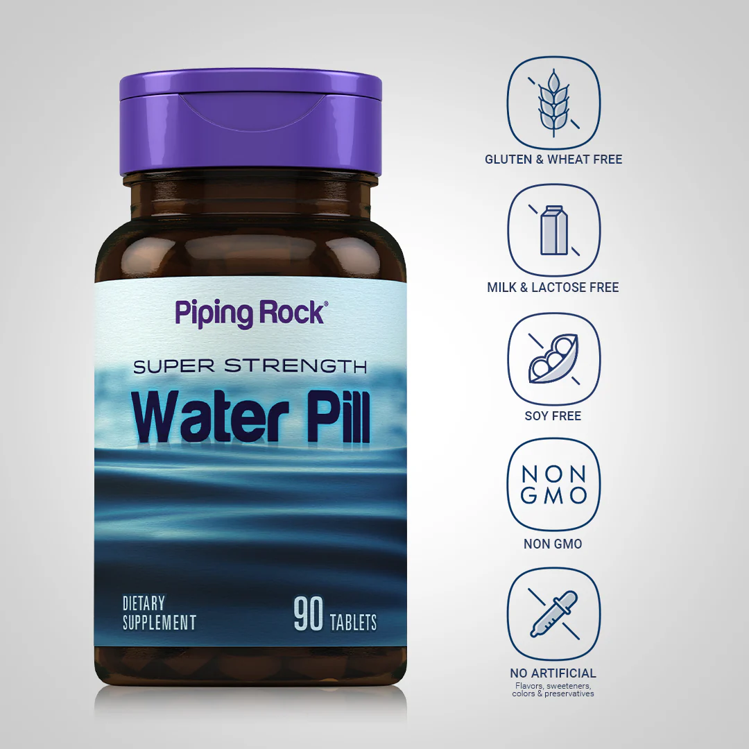 Super Strength Water Pill, 90 Tablets, 2  Bottles - Image 9