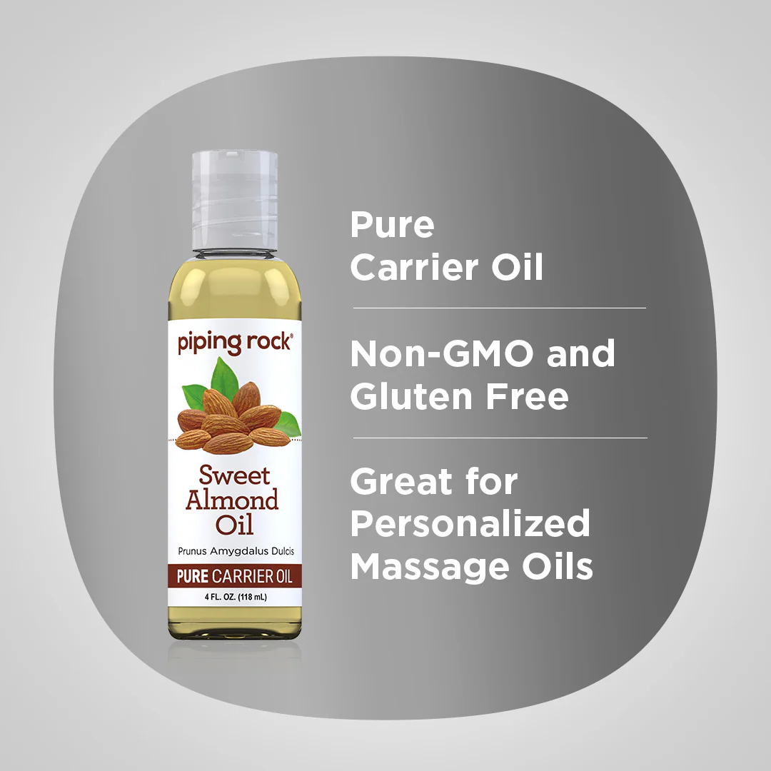 Sweet Almond Oil, 4 fl oz (118 mL) Bottle - Image 3