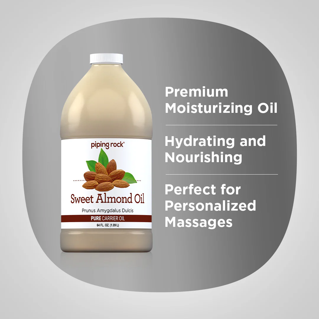 Sweet Almond Oil, 64 fl oz (1.89 L) Bottle - Image 3