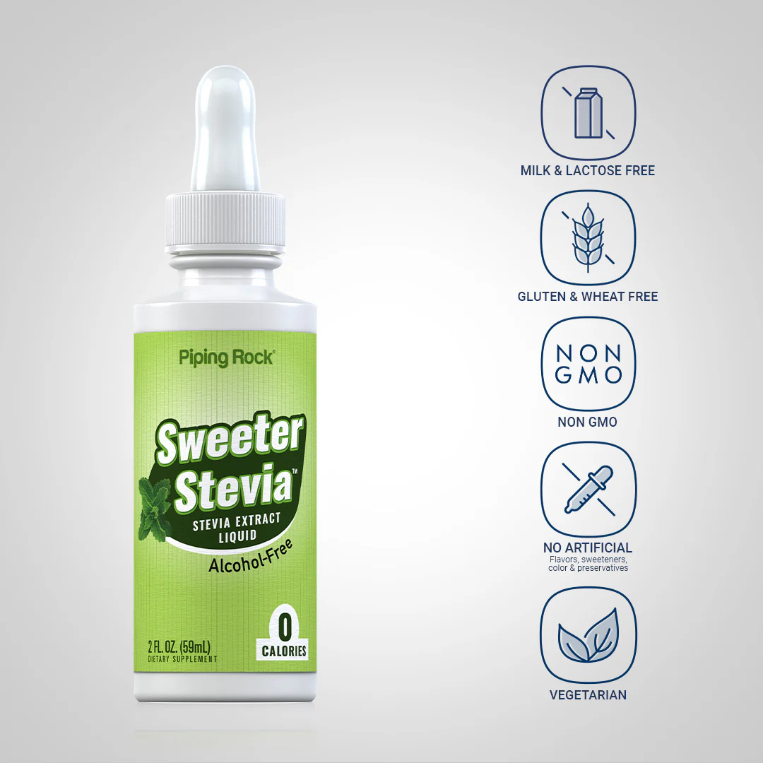 Sweeter Stevia Liquid, 2 fl oz (59 mL) Dropper Bottle - Image 4