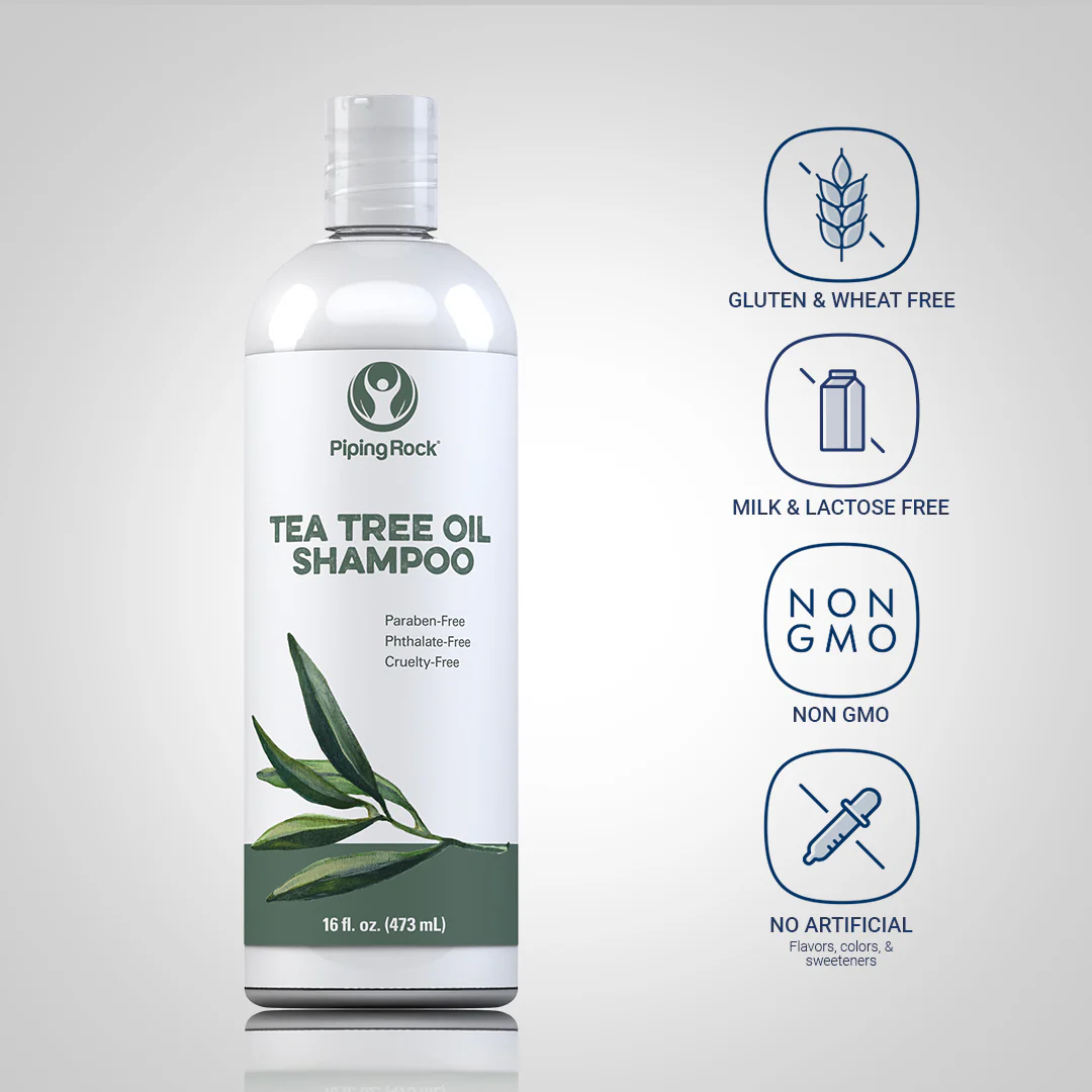 Tea Tree Oil Shampoo, 16 fl oz (473 mL) Bottle - Image 4