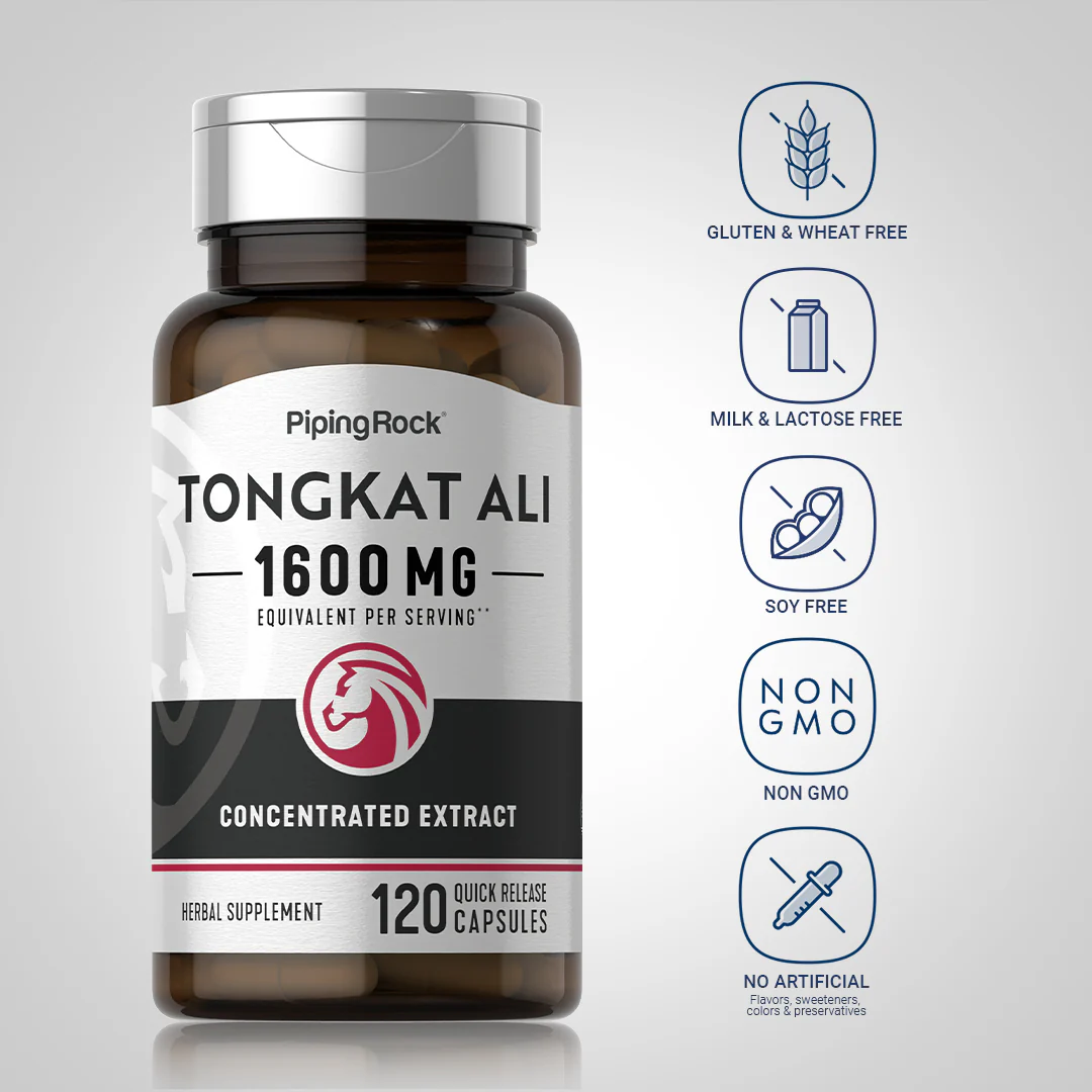 Tongkat Ali Long Jack, 1600 mg (per serving), 120 Quick Release Capsules, 2  Bottles - Image 5