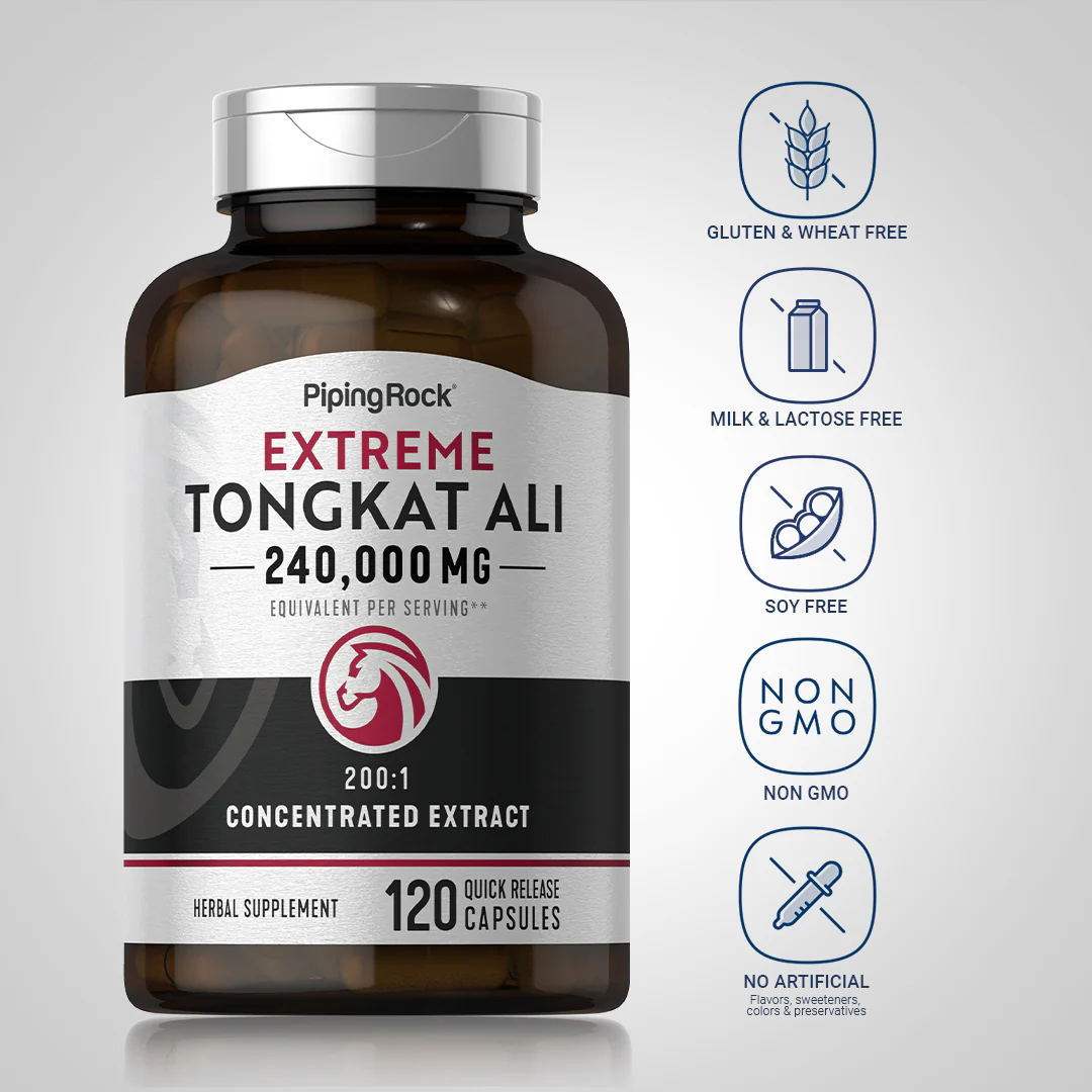 Tongkat Ali Longjack, 1200 mg (per serving), 120 Quick Release Capsules, 2  Bottles - Image 5