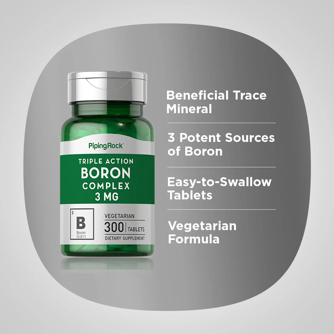 Triple Action Boron Complex, 3 mg, 300 Tablets - Image 4