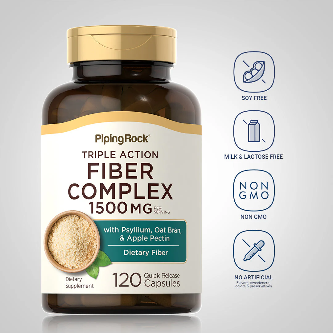 Triple Action Fiber Complex, 120 Quick Release Capsules - Image 6