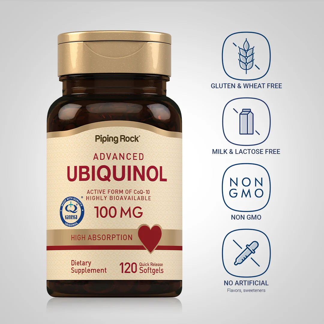 Ubiquinol, 100 mg, 120 Quick Release Softgels - Image 4