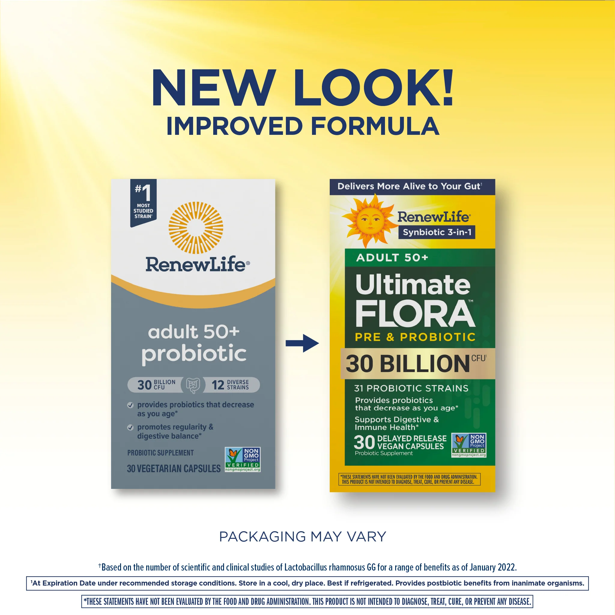 Ultimate Flora 50+ Probiotic 30 Billion, 30 Delayed Release Vegan Caps - Image 3
