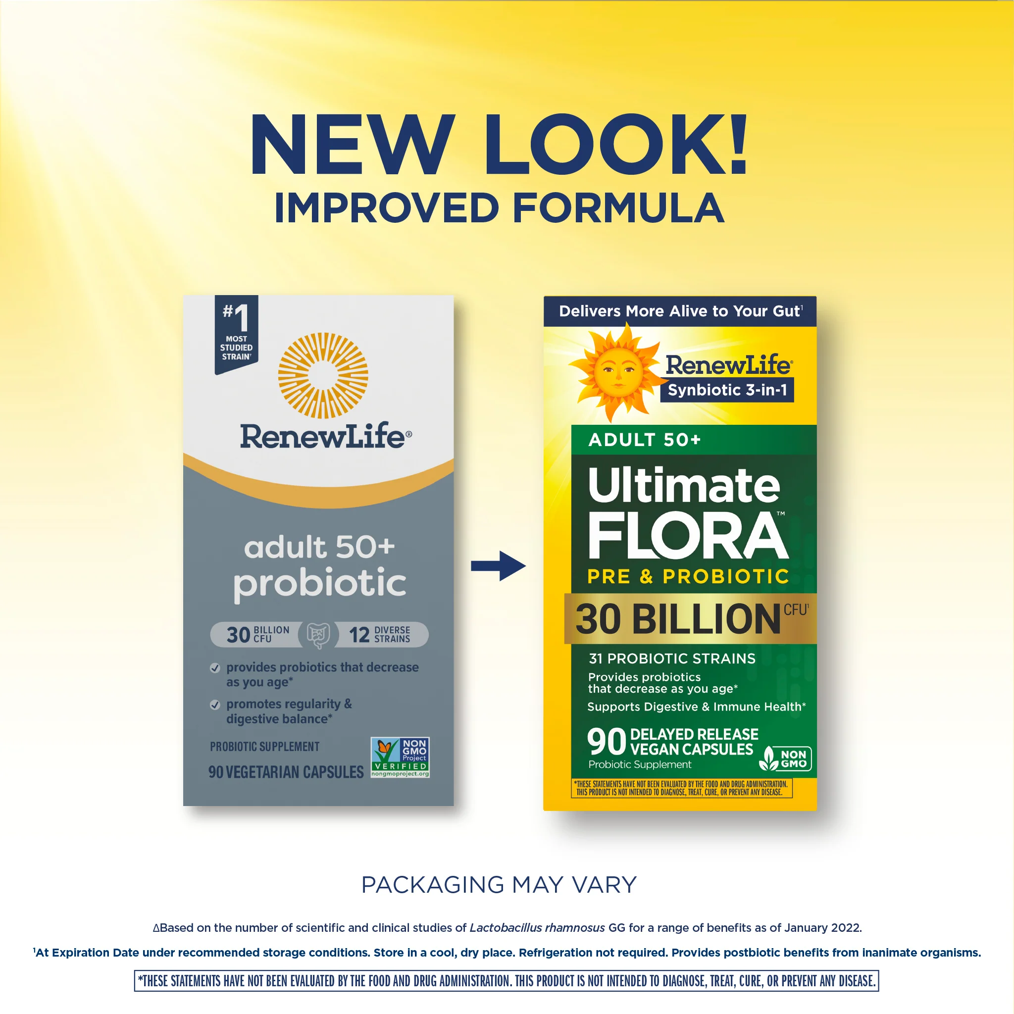 Ultimate Flora 50+ Probiotic 30 Billion, 90 Delayed Release Vegan Caps - Image 4