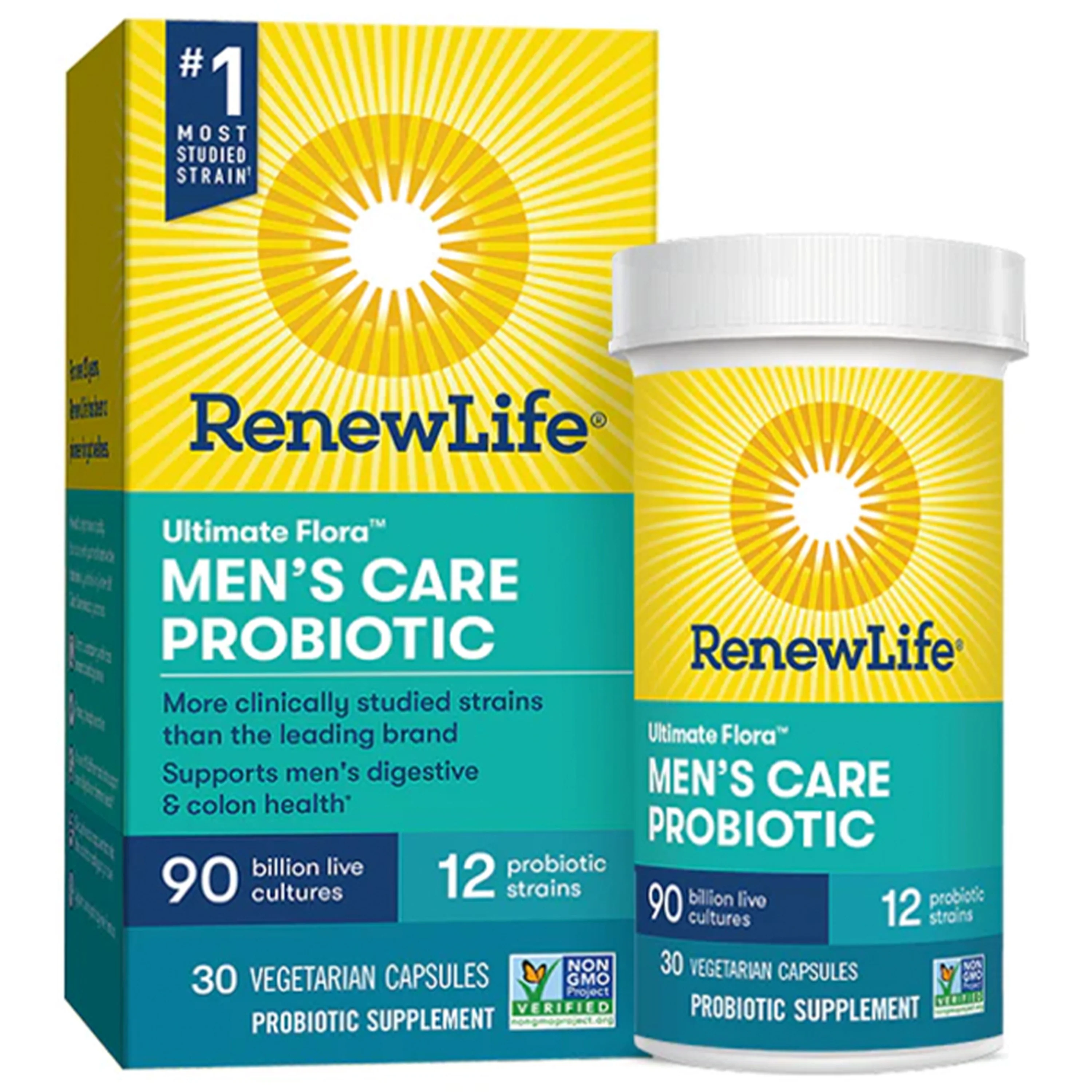 Ultimate Flora Men's Complete Probiotic 90 Billion, 30 Delayed Release Vegan Caps - Image 9