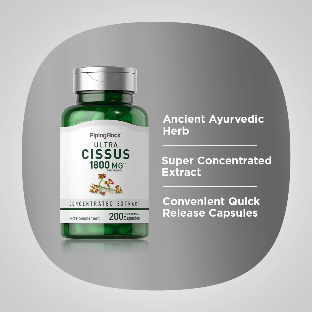 Ultra Cissus, 1800 mg (per serving), 200 Quick Release Capsules - Image 5