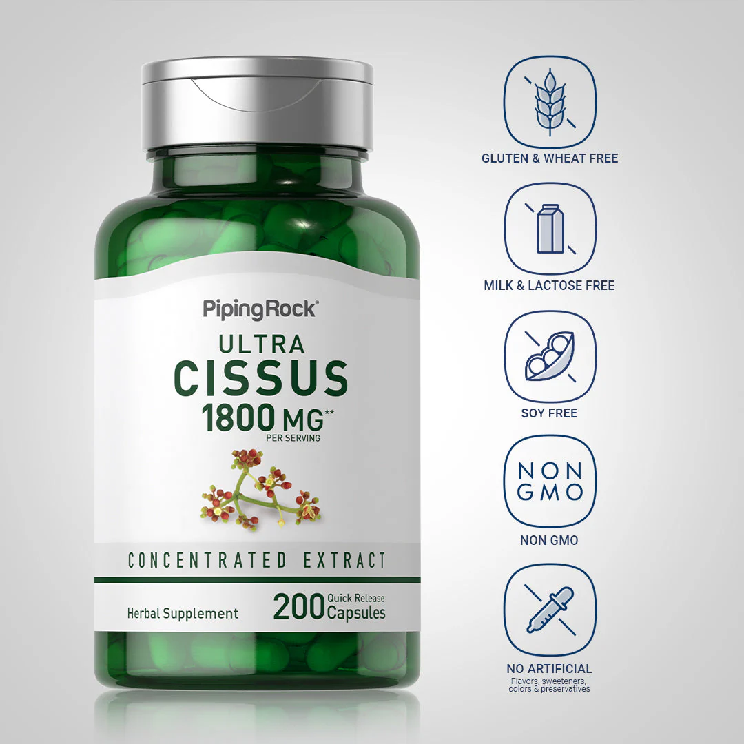 Ultra Cissus, 1800 mg (per serving), 200 Quick Release Capsules, 2  Bottles - Image 6