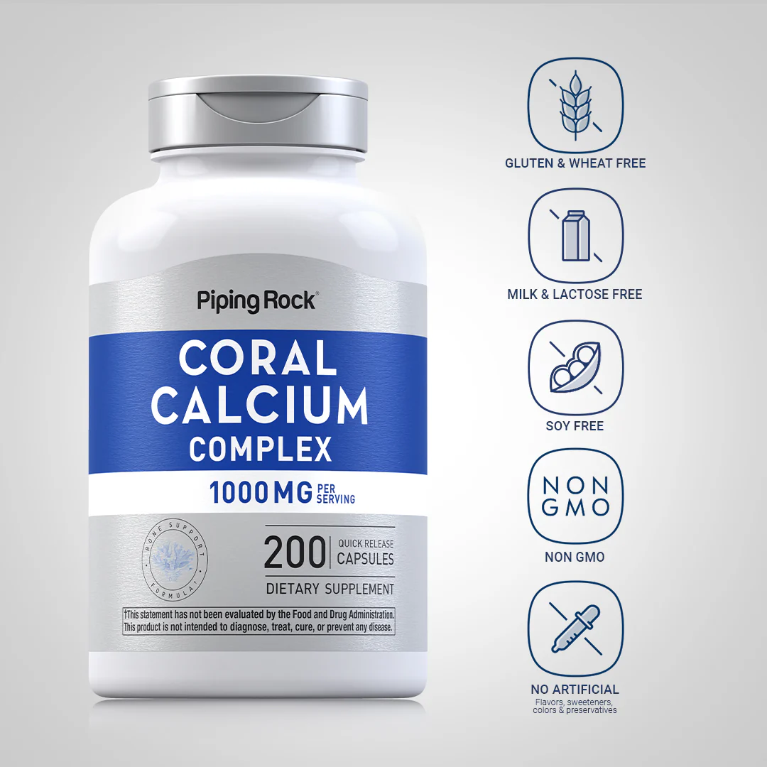 Ultra Coral Calcium Complex, 1000 mg (per serving), 200 Quick Release Capsules - Image 5