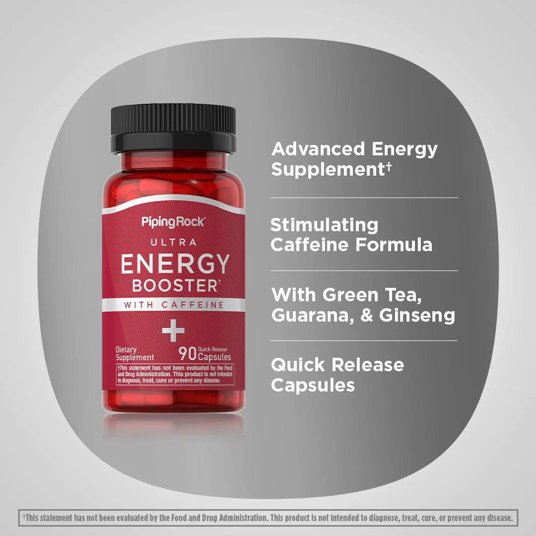 Ultra Energy Booster, 90 Quick Release Capsules, 2  Bottles - Image 4