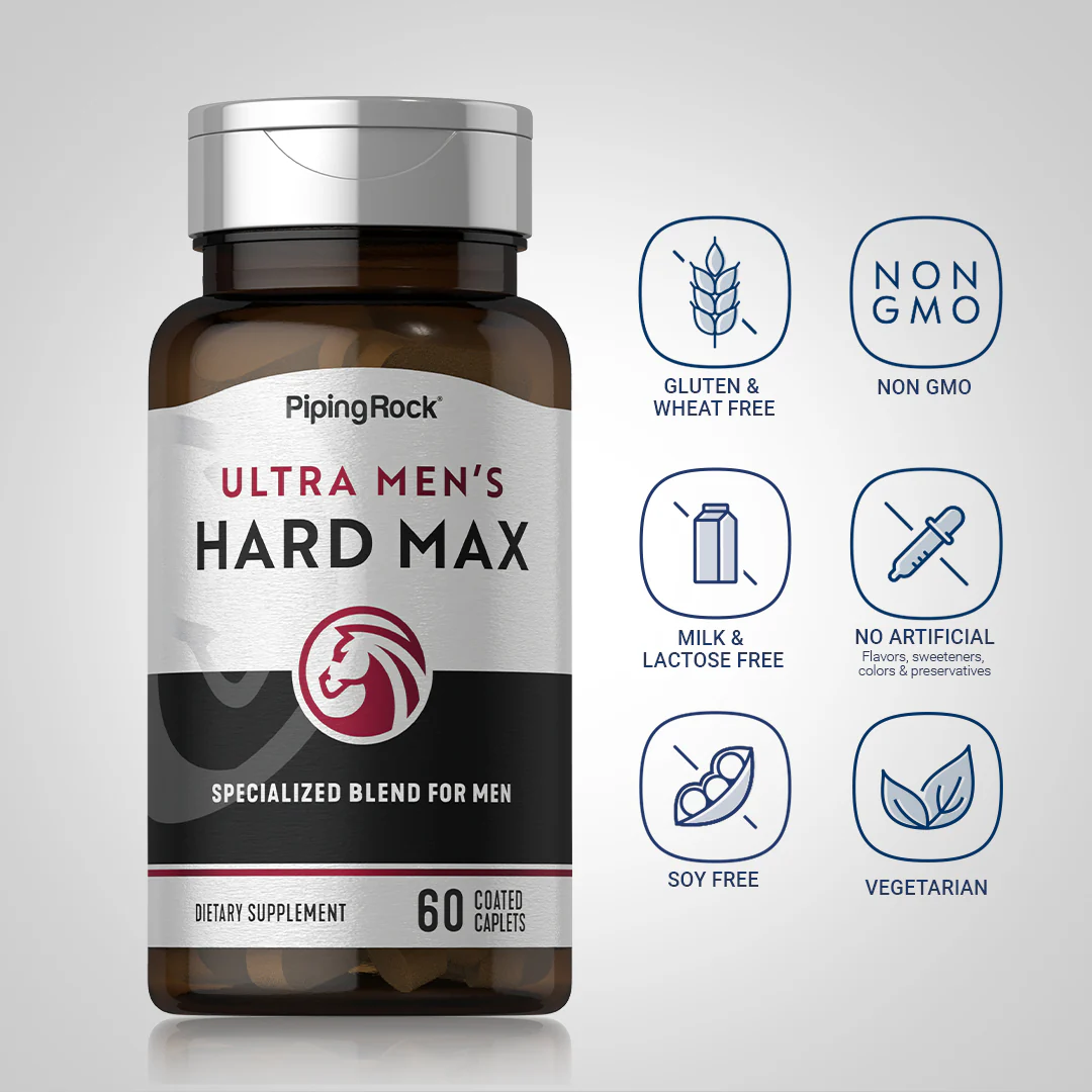 Ultra Men's HARD MAX, 60 Coated Caplets - Image 5