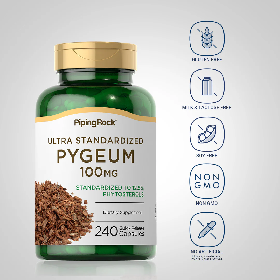 Ultra Standardized Pygeum, 100 mg, 240 Quick Release Capsules - Image 5