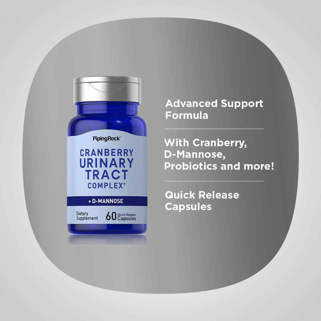 Urinary Tract Complex + D-Mannose & Cranberry, 60 Quick Release Capsules, 2  Bottles - Image 4