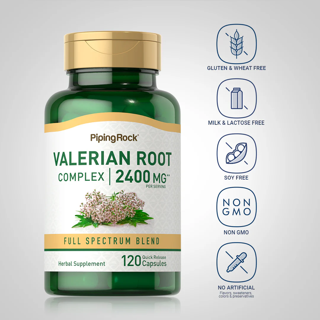 Valerian Root, 2400 mg, 120 Quick Release Capsules - Image 6