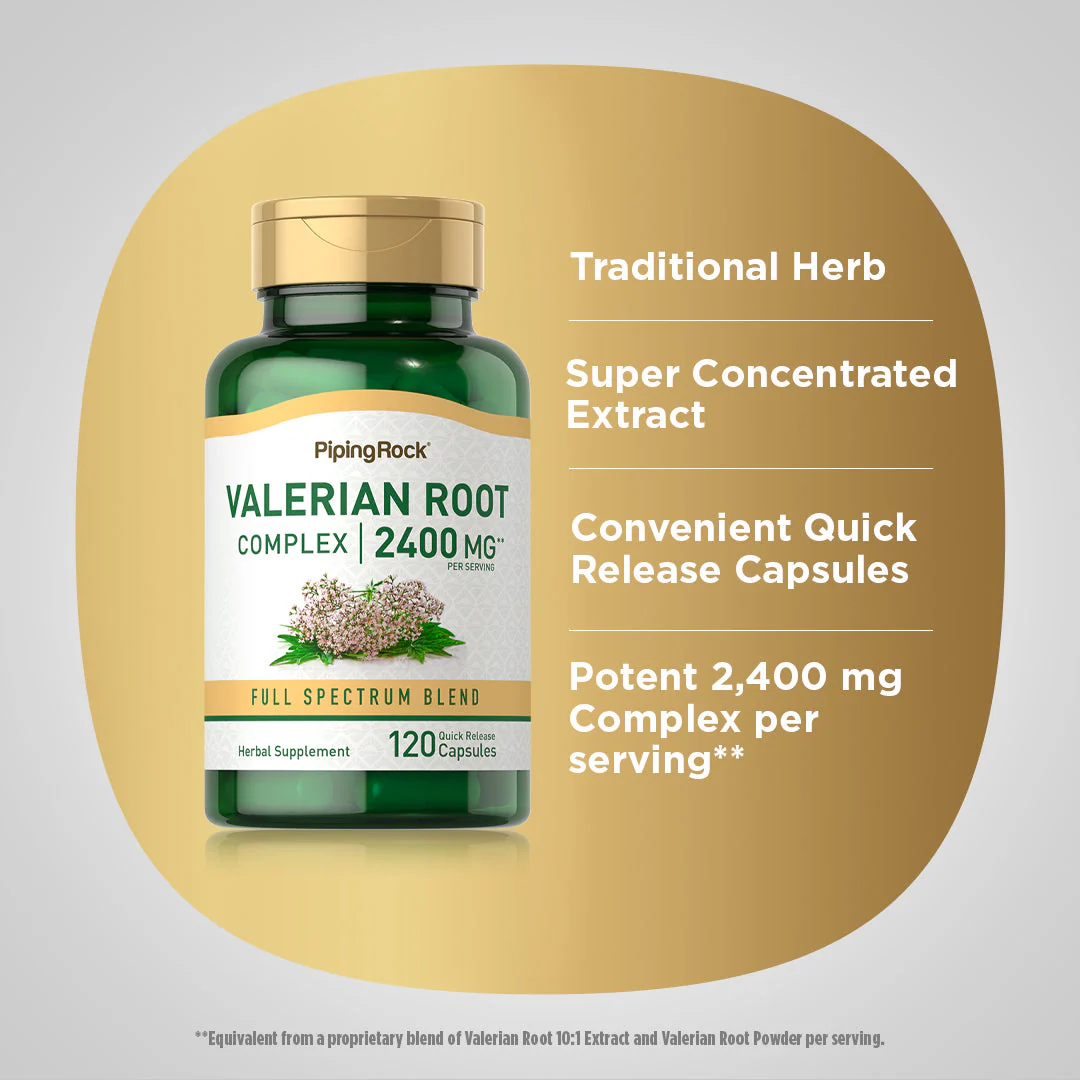 Valerian Root, 2400 mg, 120 Quick Release Capsules, 2  Bottles - Image 5