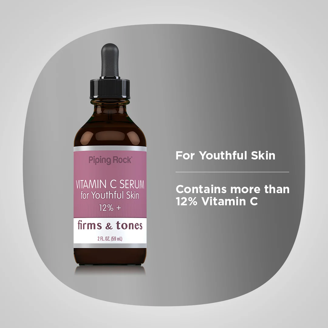 Vitamin C Serum 12%+, 2 fl oz (59 mL) Dropper Bottle, 3  Dropper Bottles - Image 3