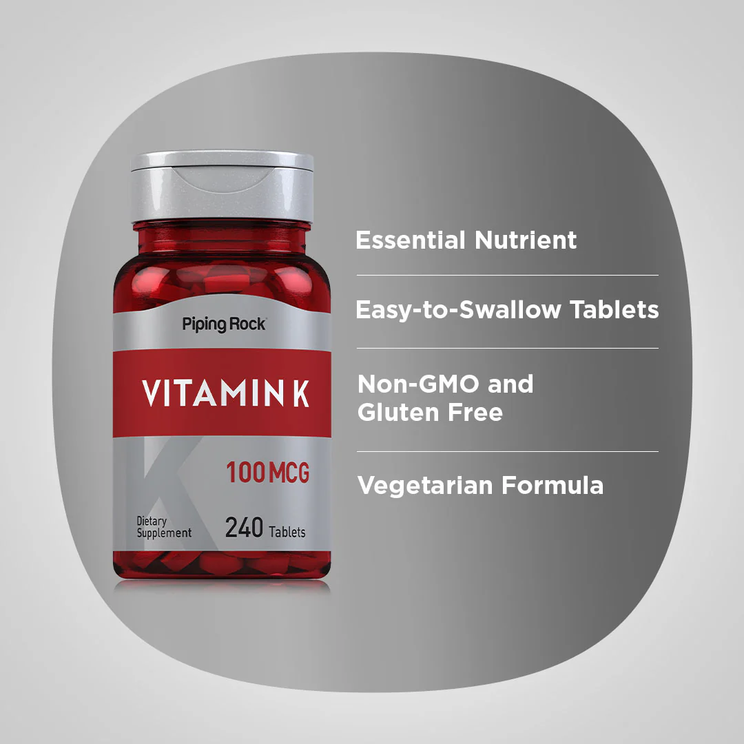 Vitamin K, 100 mcg, 240 Tablets - Image 4